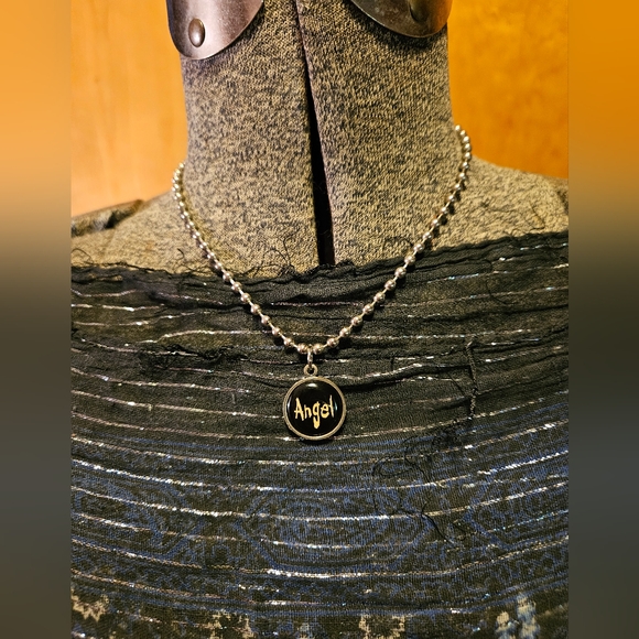 VINTAGE PUNK/ROCKABILLY ANGEL/DEVIL CHOKER - Picture 2 of 4